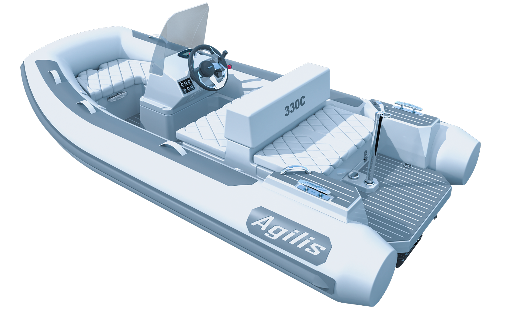 Agilis 330 - German jet dinghy 3D render